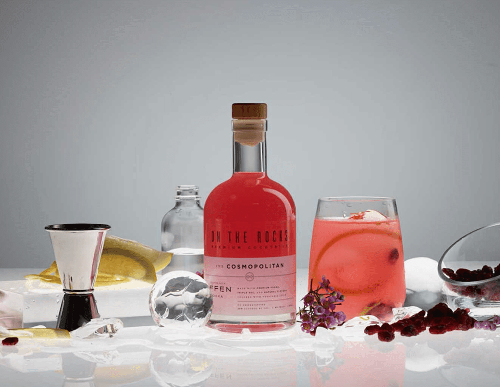 On The Rocks Cosmopolitan, available at Goody Goody Liquor or search ontherockscocktails.com