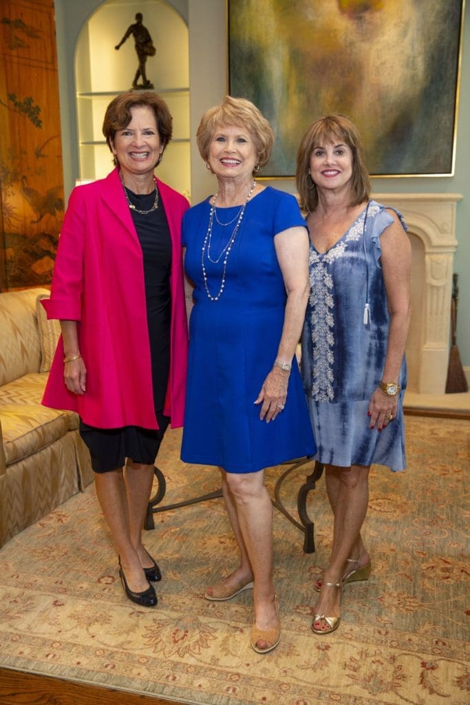 Tracie Renfroe, honoree Ginger Renfroe Blanton, Renee Renfroe at a private home for viewing of the 'Reflections on Style' fashion show and program. (Photo by Jenny Antill Clifton)