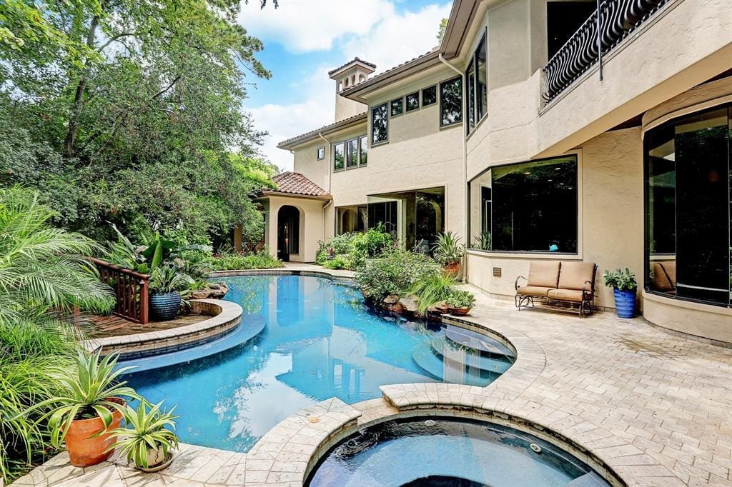 Most rooms have view to the backyard sanctuary.