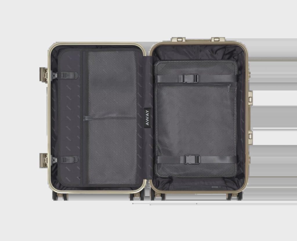The Away carry-on, available in the brand's first-ever sale.