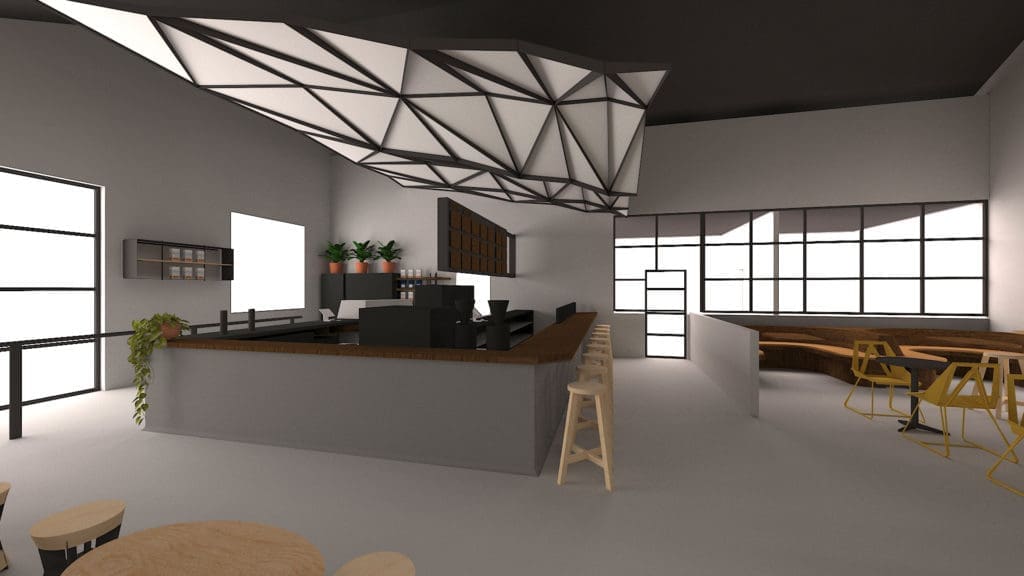 Giant Leap Coffee's upcoming new East End flagship is a showcase space.