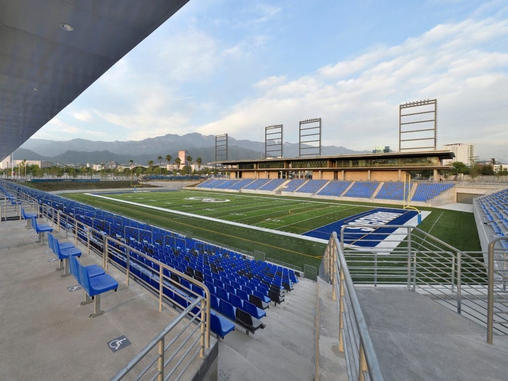 Estadio Borregos, photographed by Federico de Jesús Sánchez Gutiérrez; Adrian Llaguno Treviño; The Beck Group