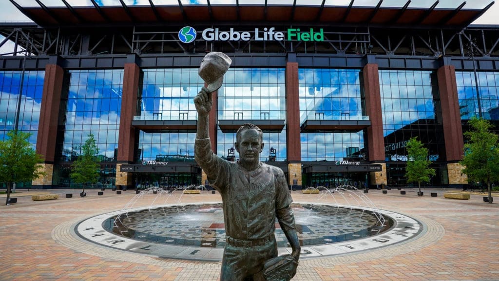 The Nolan Ryan statue is just one of the fun parts of Globe Life Field.