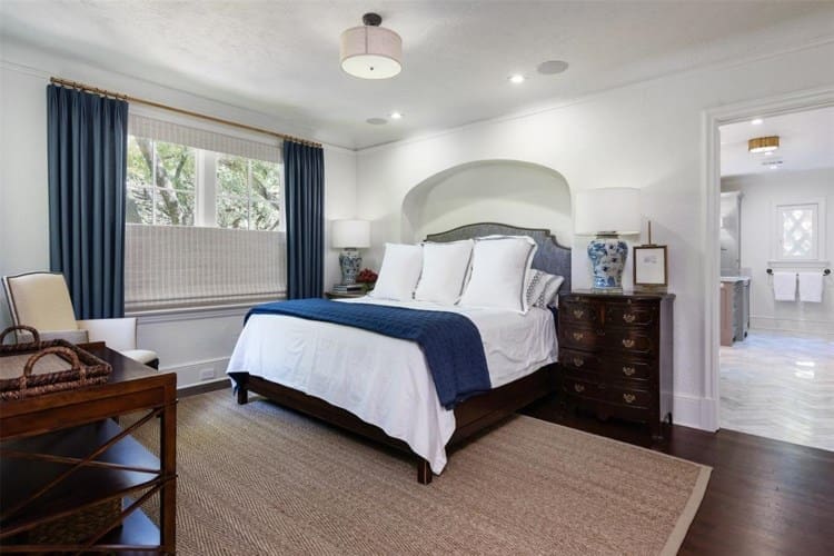 The master bedroom. 
