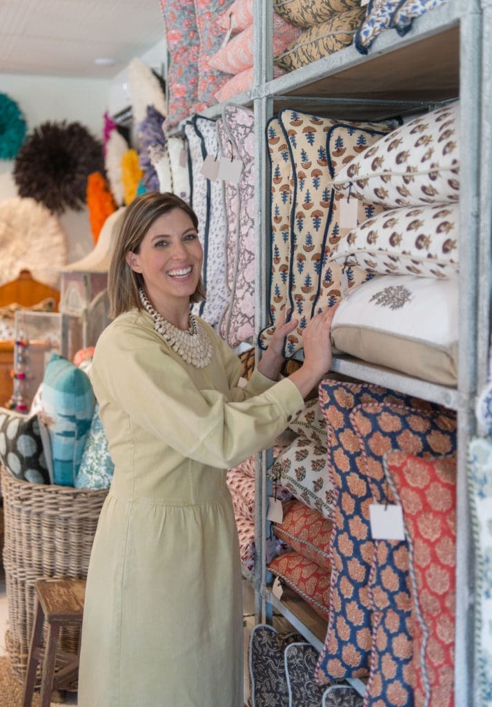 Courtney Barton opening her new shopn in Round Top (Photo by Natalie Lacy Lange)
