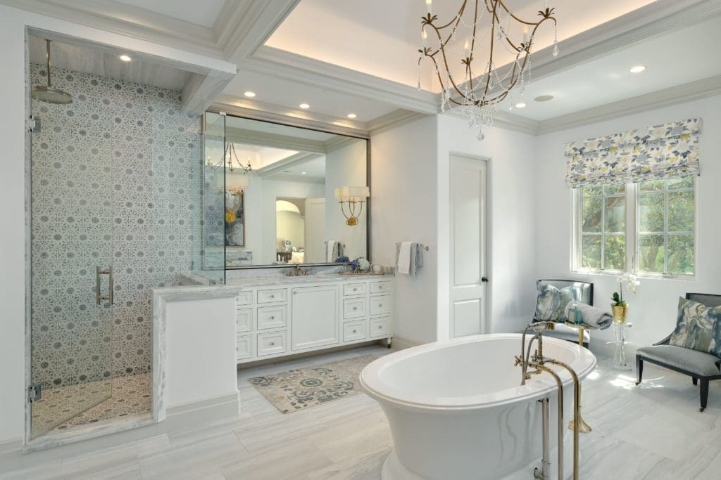 The master bath.