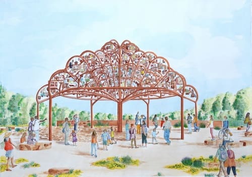 Margarita Cabrera's "Arbol de la Vida: Voces de Tierra," 2019, archival print