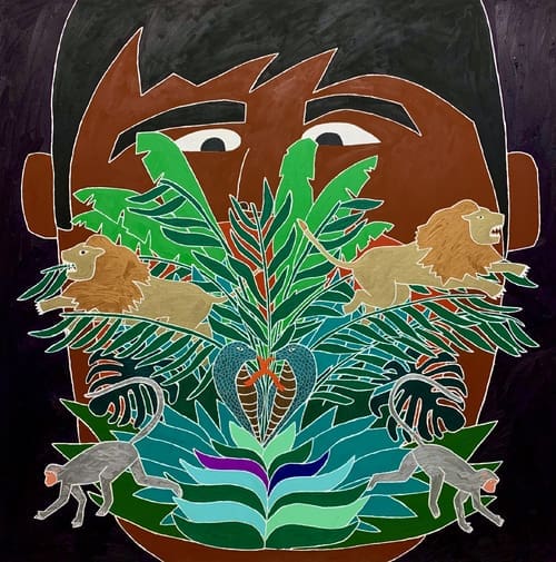 Manik Raj Nakra's "Bushboy," 2016, oil paint on canvas