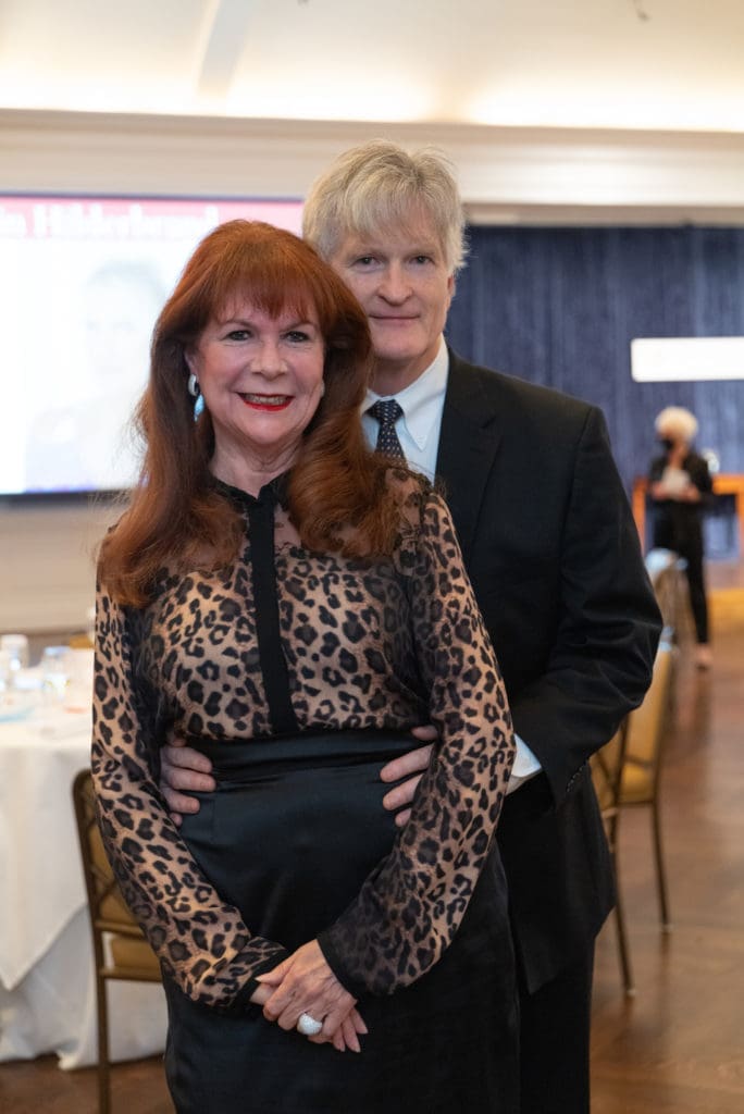 Barbara Van Postman, Jim Rapson at the Houston Hospice Laura Lee Blanton Community Spirit Award dinner. (Photo by Daniel Ortiz)