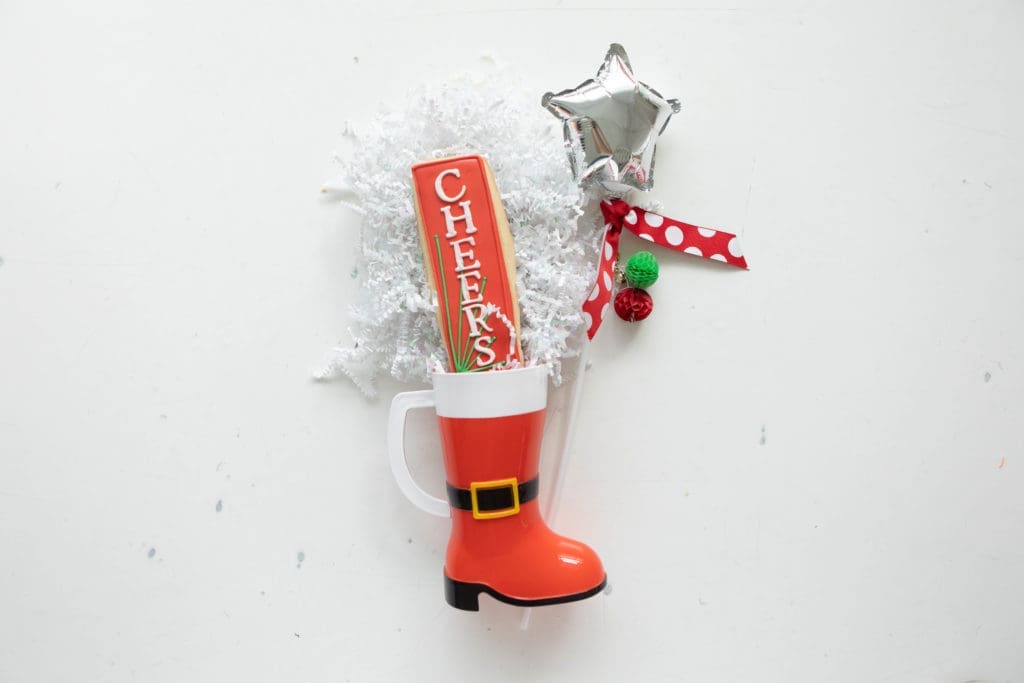 The Pep & Party Co. Christmas line offers a variety of options, such as a CupBoot, the perfect teacher gift.