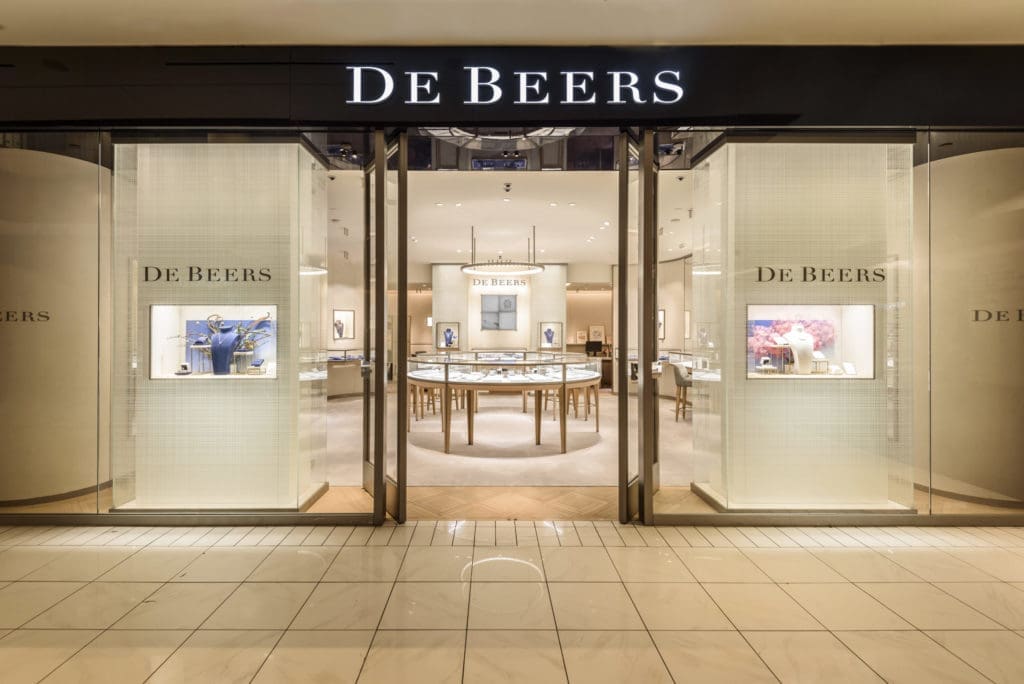 Doors opened on the renovated De Beers Jewellers boutique in mid-September.