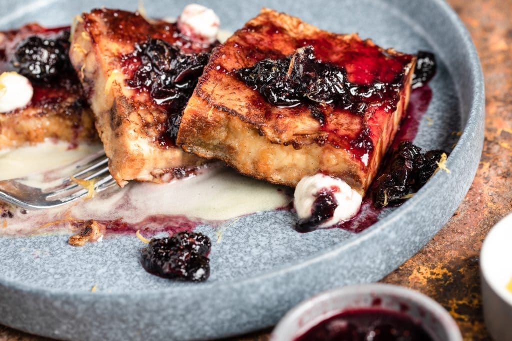 The Sporting Club is focusing on Saturday and Sunday brunch with such treats as Chef E.J. Miller's French toast. (Photo by Corine Michel )