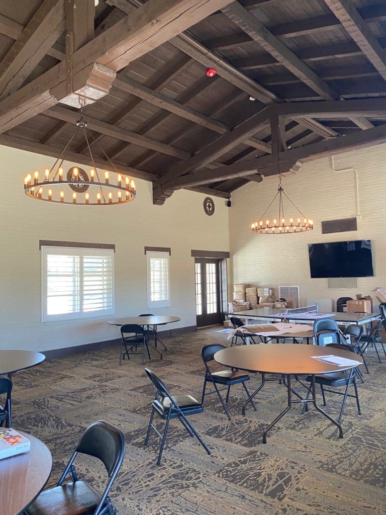 The original club house at Memorial Park has been refurbished. 