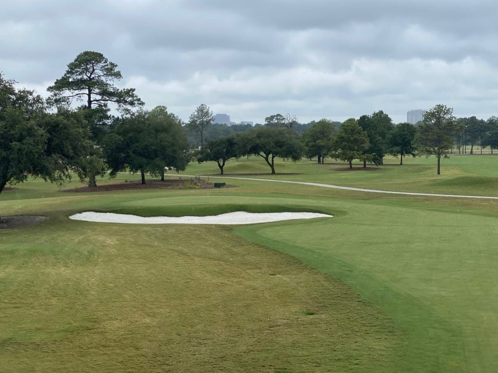 A view to the First Tee short course at Memorial Park.
