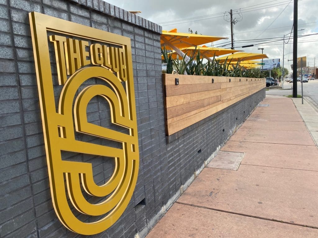 The Sporting Club logo on Washington Avenue (Photo by Shelby Hodge)