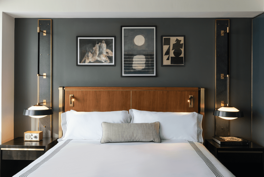 219 guest rooms, including 52 suites and two penthouses, make up the Thompson Dallas hotel. (Photo by Julie Soefer)