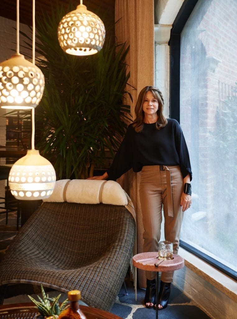 Tracy Hardenburg, Tracy Hardenburg Designs, in her Spanish Lounge (Photo by Jonathan Zizzo)