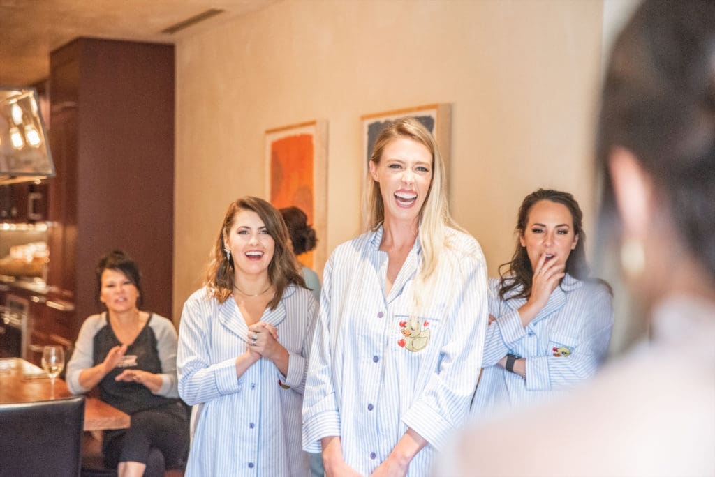 The wedding dress reveal. (Photo by Lady Ilg Photography)