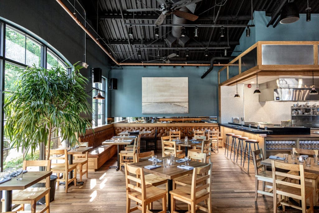 One of four intimate dining spaces in Ostia, designed by San Francisco-based 
Jon de la Cruz of DLC-ID. (Photo by Jenn Duncan)