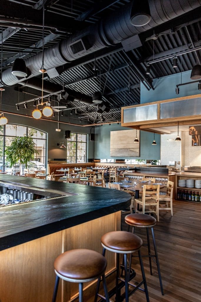 Ostia interiors were designed by San Franciscoi-based star designer Jon de la Cruz of DCL-ID. (Photo by Jenn Duncan)