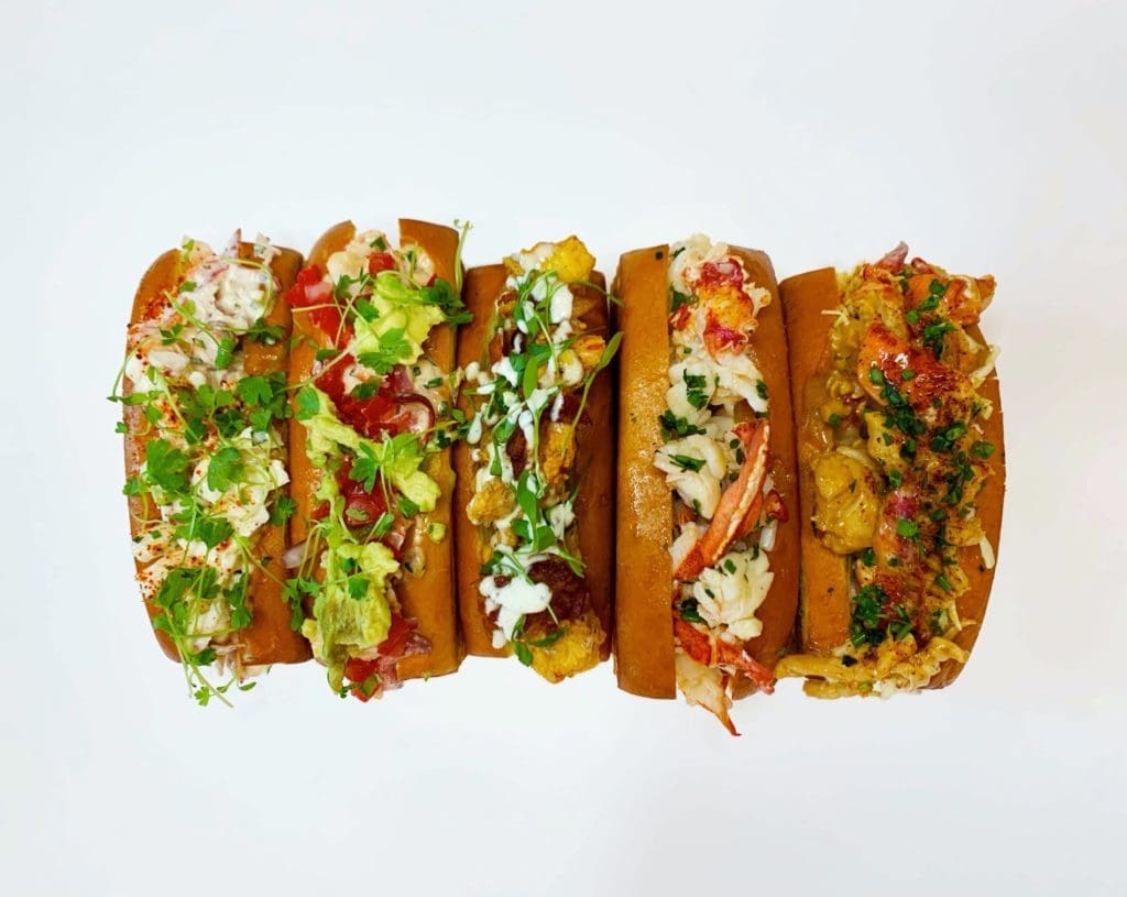 Five different kinds of lobster rolls are on the Yo! Lobster menu. (Courtesy of HP Village)