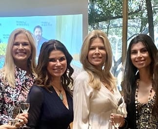 Amy Pierce, Laura Davenport, Stephanie Perkins, Nadine Boutros at a Women of Substance watch party. (Courtesy photo)