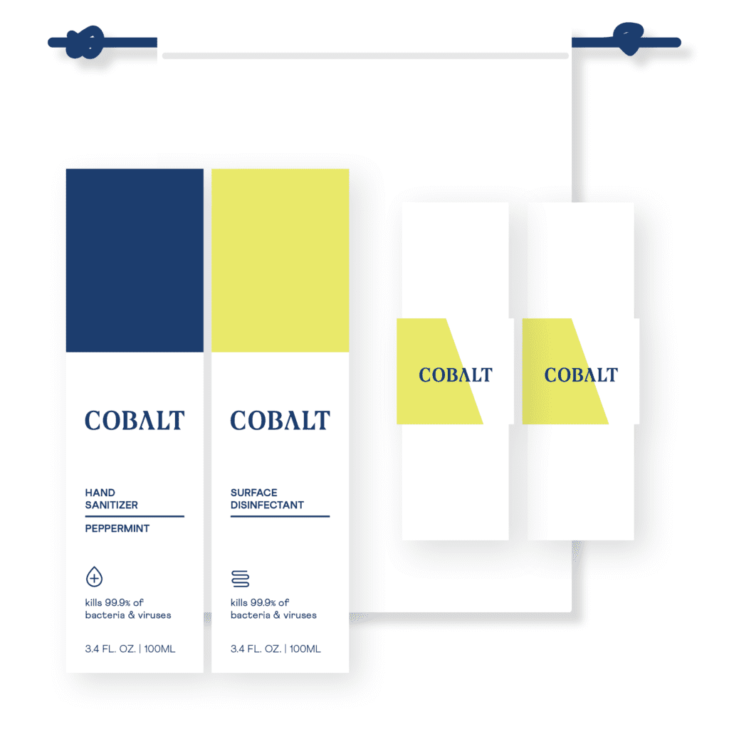 Cobalt Touch & Go Kit includes full size hand sanitizer, powerful surface cleaner and two micro-fiber towels in a durable grab bag (available December 2020). (Photo courtesy of Cobalt)