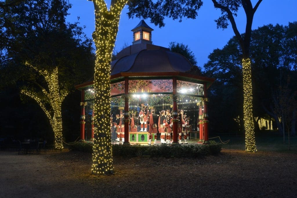 Stroll through a Victorian village at Dallas Arboretum. 
