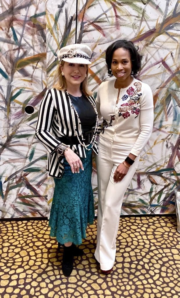 Donae Chramosta, aka The Vintage Contessa, and Roki Design co-founder Roslyn Bazzelle-Mitchell, joined forces to create the Houston, Texas, silk scarf.