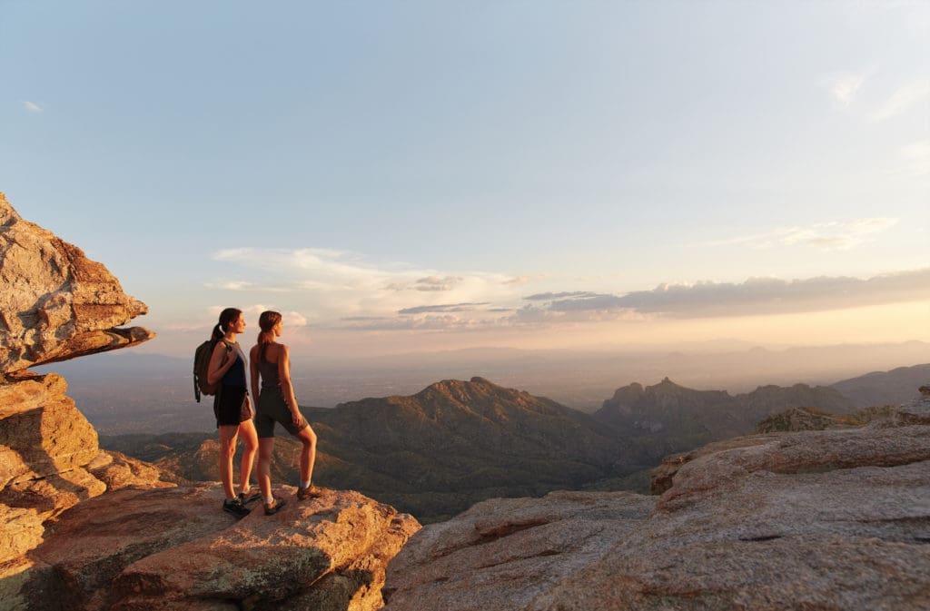 neiman marcus fantasy gifts FG_two-females-hiking-sunset-canyon-ranch-wellness-resort-tucson