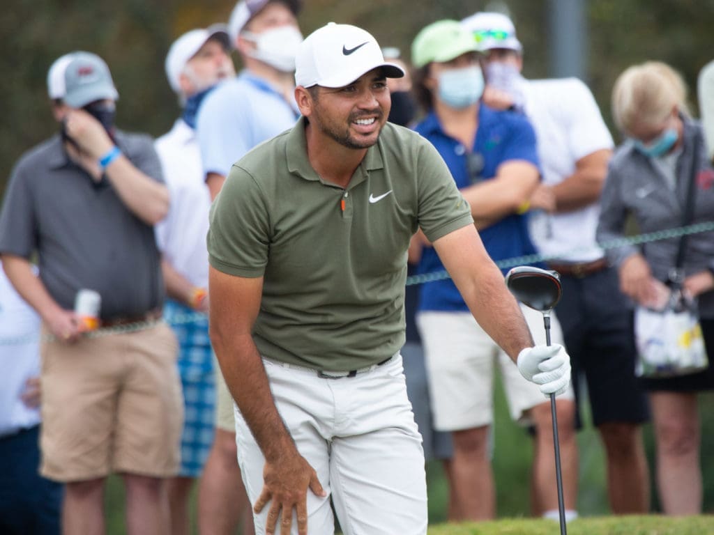 Jason Day could not hold it together in the final round. (Photo by F. Carter Smith)