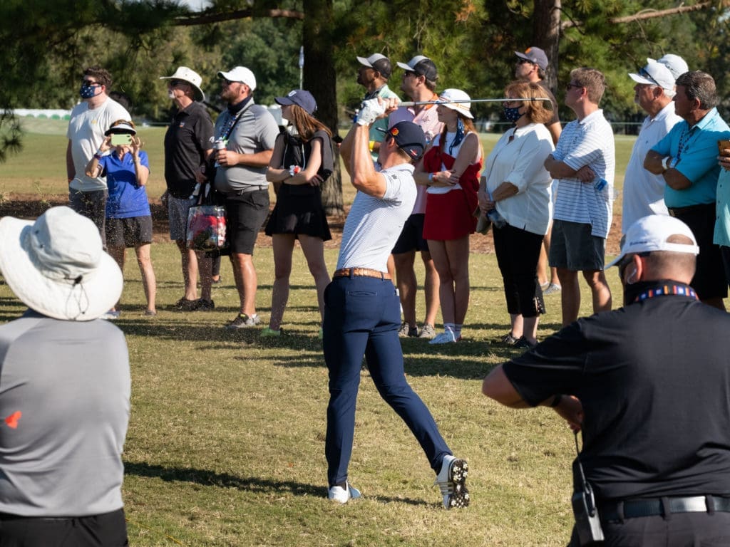 LSU's Sam Burns is looking for his first career PGA Tour win. (Photo by F. Carter Smith)