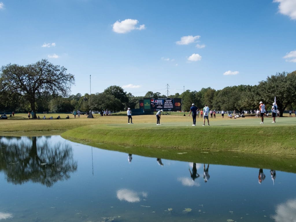 Memorial Park does not have a lot of water, but there are some danger areas. (Photo by F. Carter Smith)