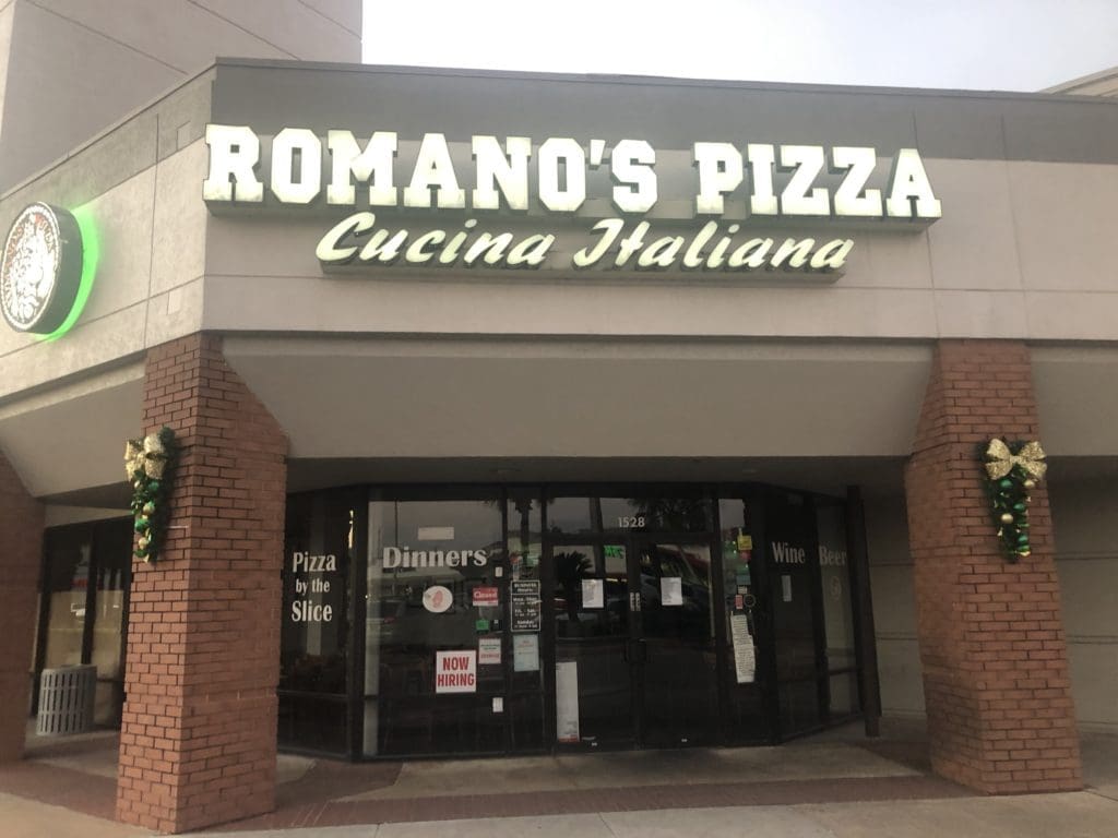 One of Houston’s Best Pizza Shops is Closed For Foreseeable Future Because of Devastating Next-Door Fire — Romano’s is On Ice