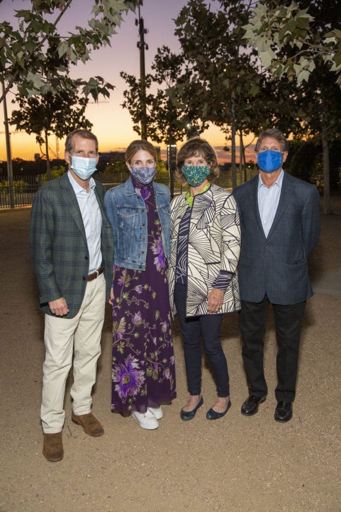 Chairs Carlton & Winifred Riser and Leslie & Shannon Sasser at the Buffalo Bayou Foundation celebration held at the Water Works  (Photo by Jenny Antill Clifton)