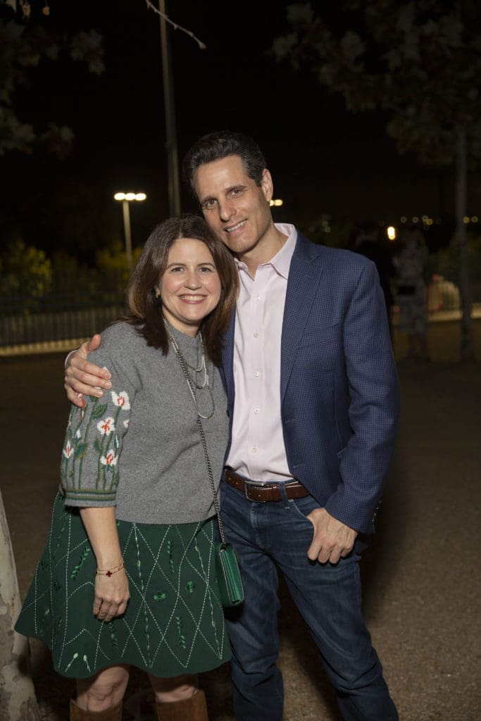 Lisa Helfman & Lee Haverman at the Buffalo Bayou Foundation celebration on the banks of  Buffalo Bayou  (Photo by Jenny Antill Clifton)
