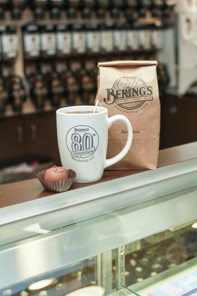 Bering's coffee bar has more than 60 flavors of special brews. (Photo by Chris P. Bachman )
