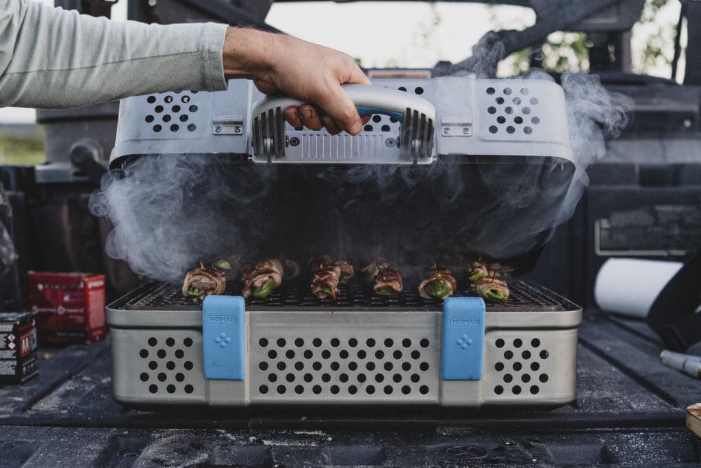 The briefcase, Nomad Grill - the go anywhere grill.