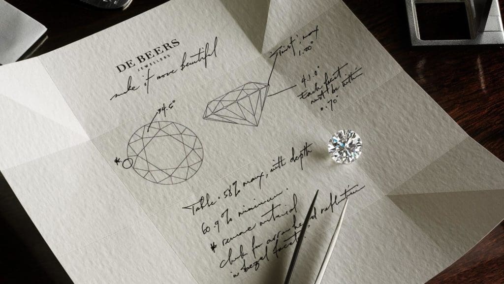 A diamond from De Beers is a thing of beauty, grace, and elegance.