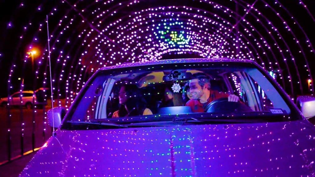 Millions of lights dazzle at Radiance light show. 