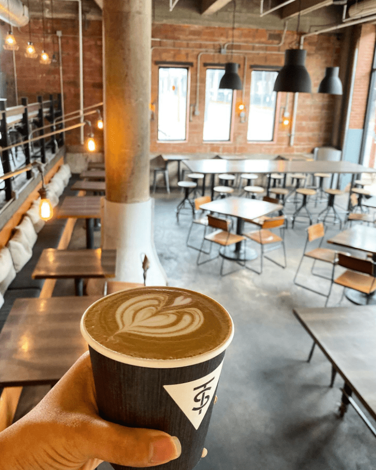Tout Suite’s Dining Room and Latte