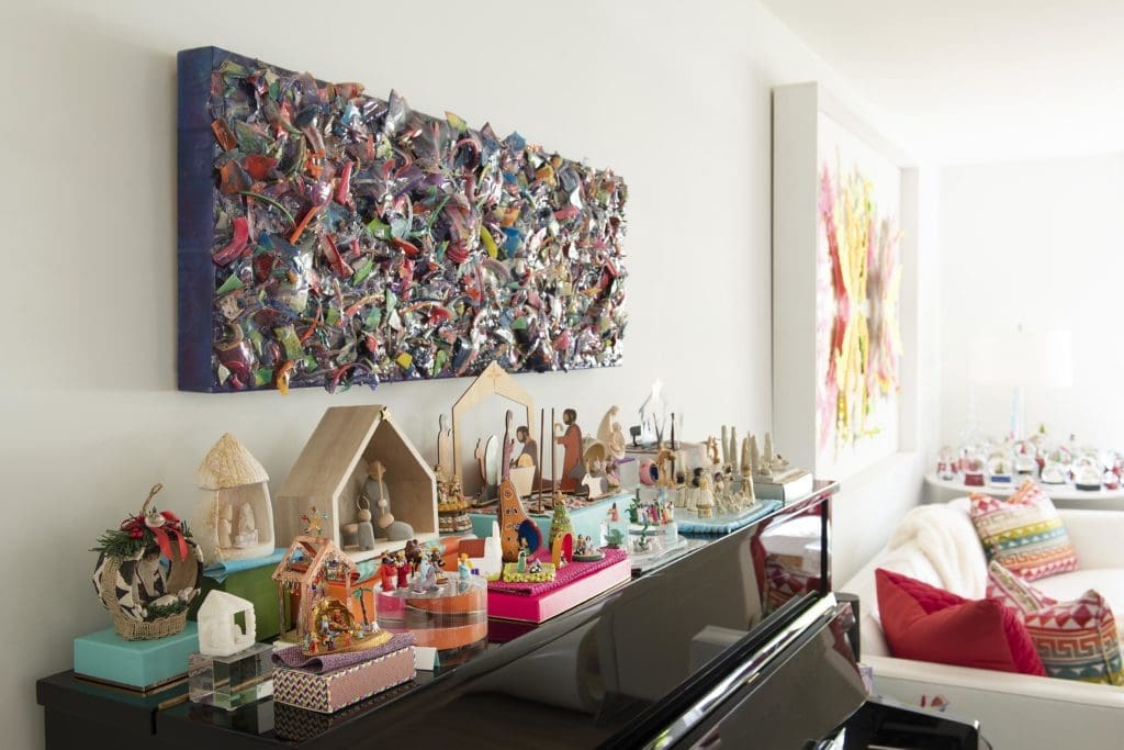 The beloved Nativity collection on full display.