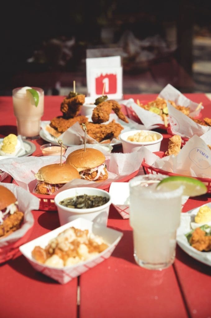 Nashville hot chicken sandwiches, tenders, and sides from Tumble 22.