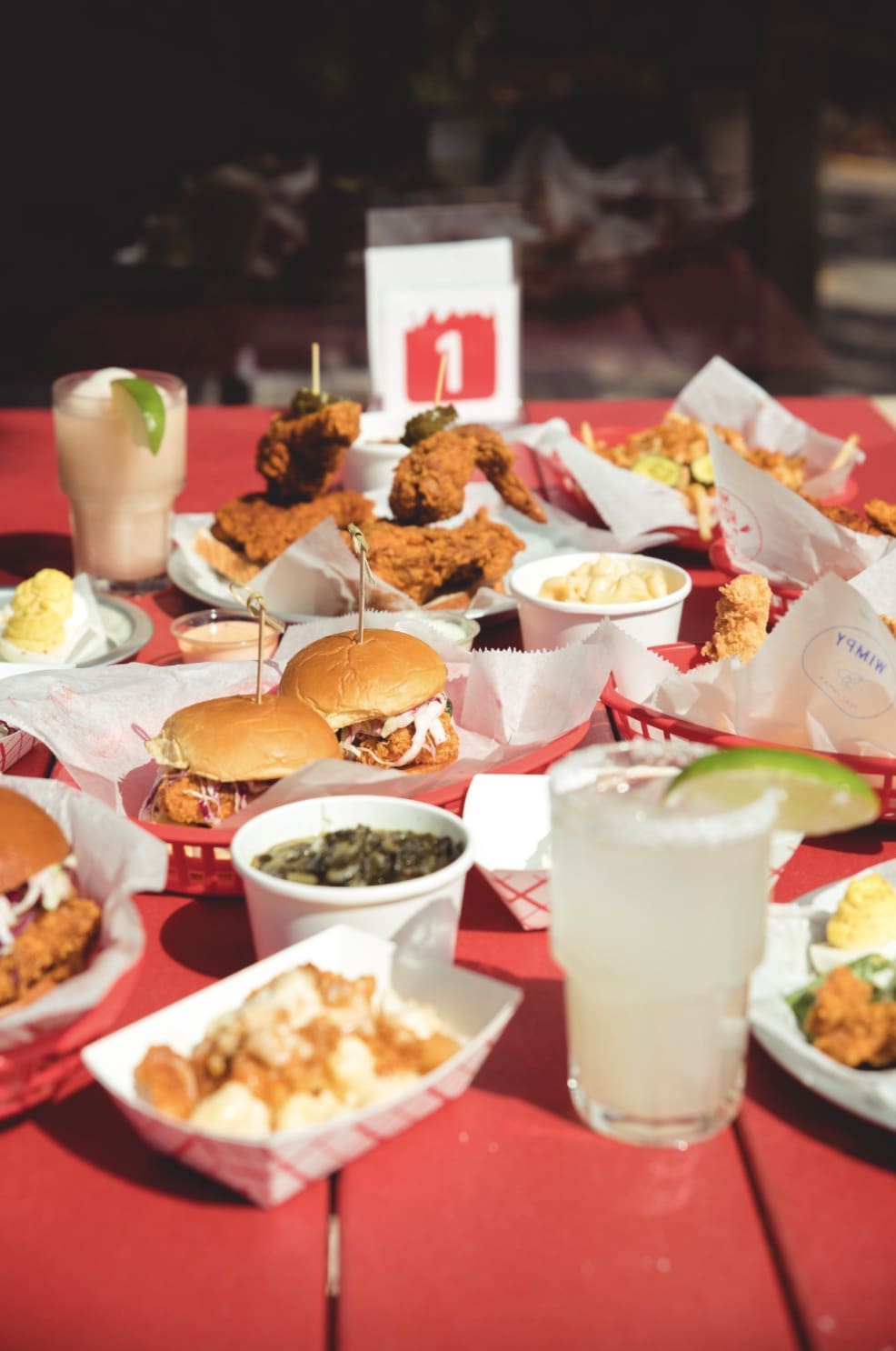 Tumble 22's hot chicken and sides