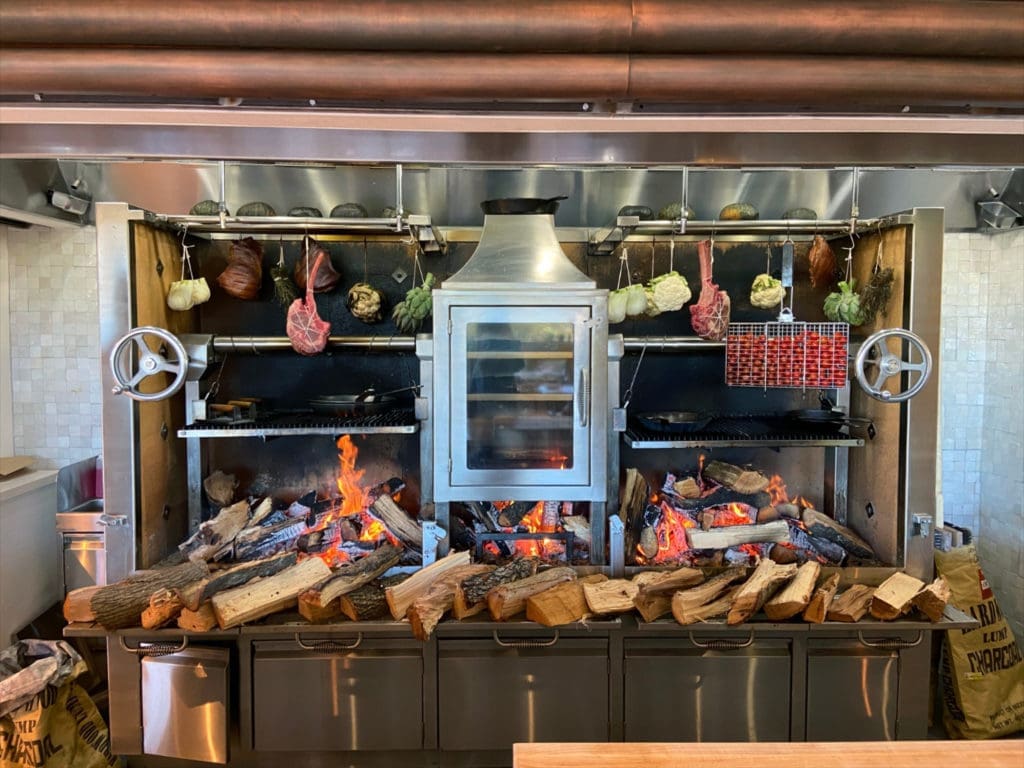Nearly all the dishes are rooftop Terra are wood-grilled. (Photo by Allison David)