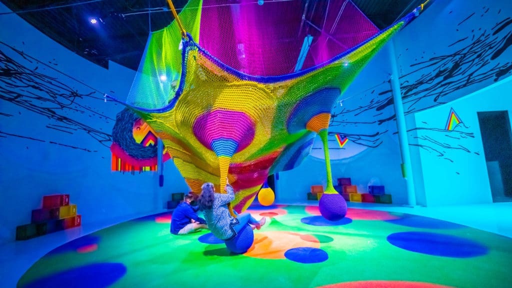 Transport back to your childhood playground days with "Venus" by Japanese-born Toshiko Horiuchi MacAdam. (Photo by Christopher Brielmaier)