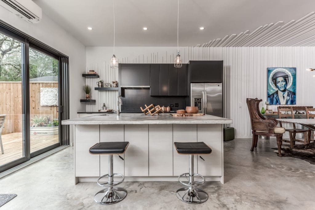 Each of the Nouveau Bungalows in Rosslyn Heights open plan has a living area, dining area and full-sized kitchen. 