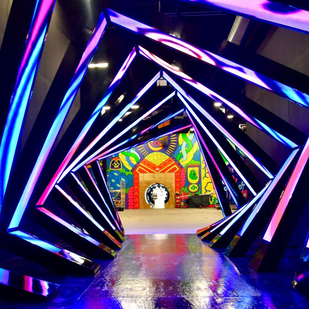 Seismique brings 9 million LEDs, vibrant colors, eclectic sounds, and natural elements. (Photo by Alex Montoya)