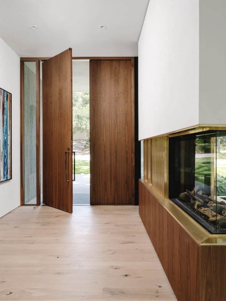 While the architectural oeuvre of Michael Hsu is contemporary, a richness of materials and texture delivers warmth. (Photo by Chase Daniel)