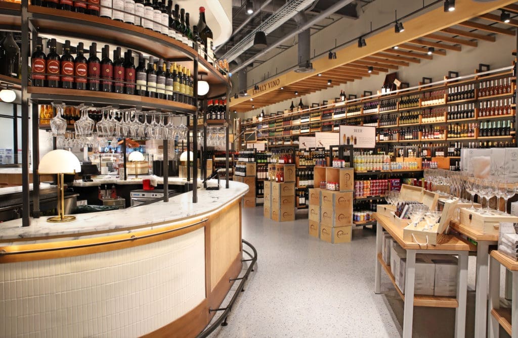 Eataly imported over 1,200 Italian wines and liquors to Dallas. (Photo by Allison David)